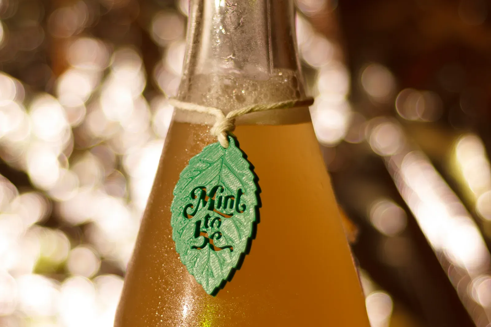 Personalised wedding bottle tags