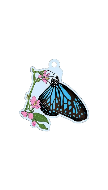 Butterfly – personalised keychain design