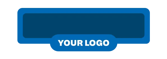 With your logo – personalised name tag design