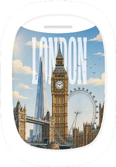 London – plane window – magnet design