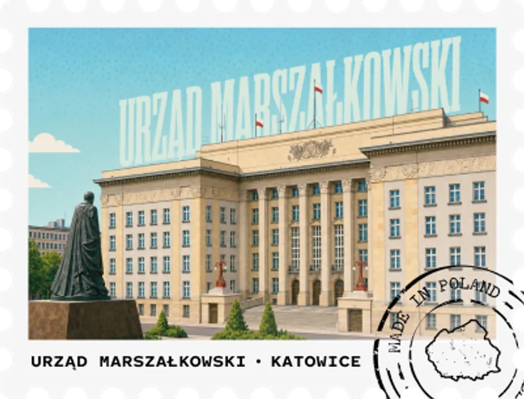 Marshal’s Office – postage stamp – magnet design