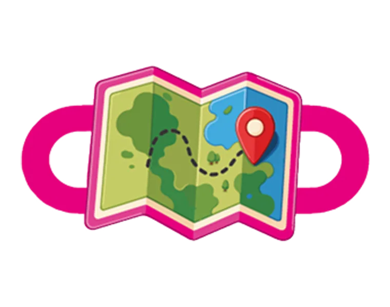 Mapa – wzór nakładek na sznurówki