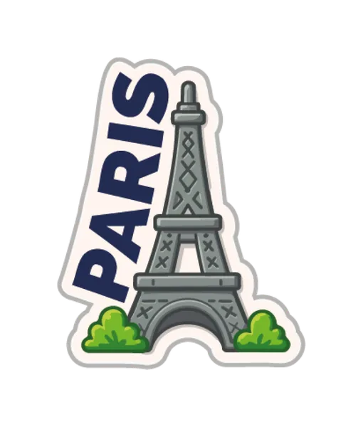 Paris – Crocs pin design