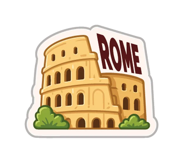 Rome – Crocs pin design