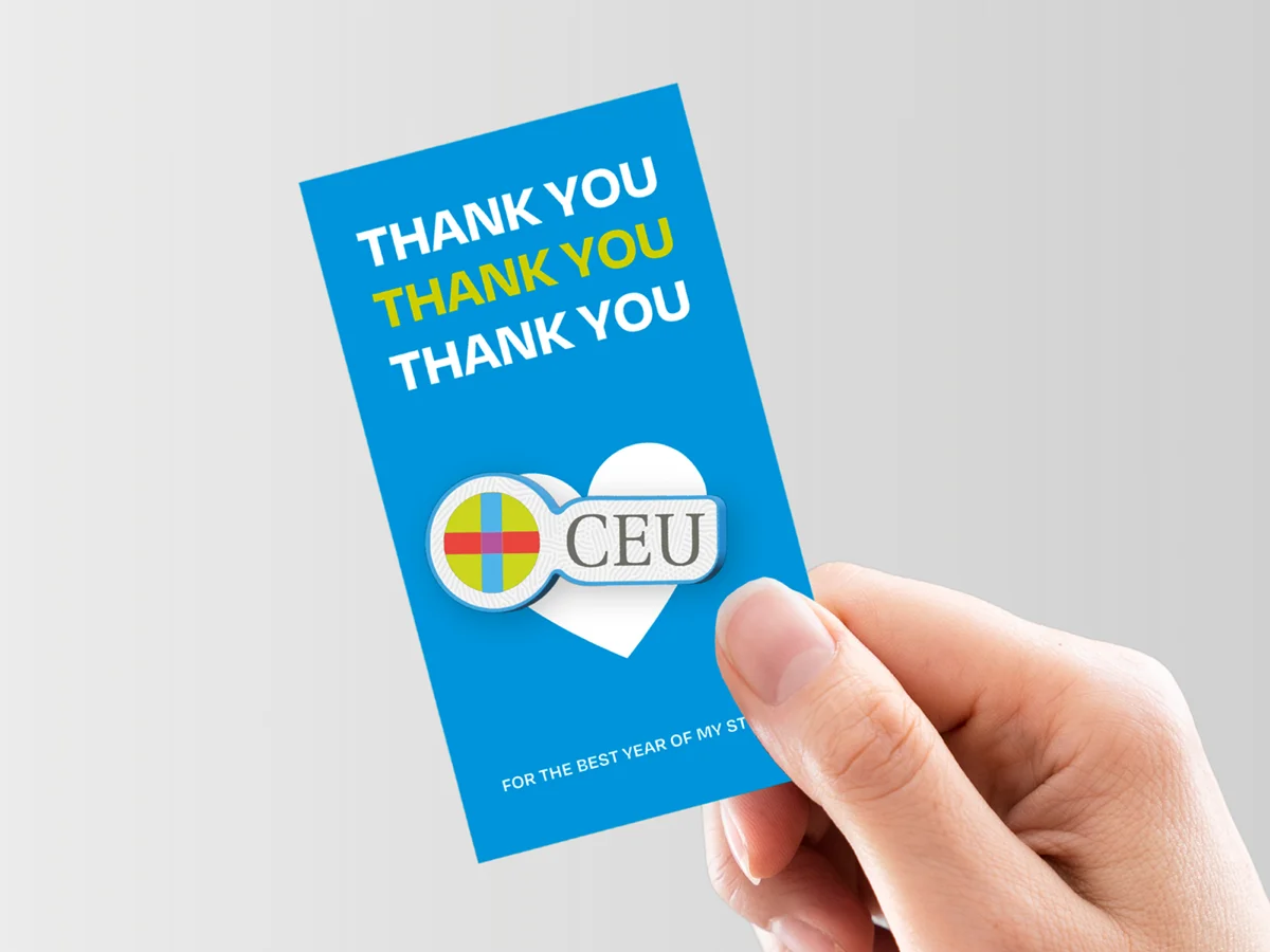 Pins on a dedication card – CEU Universidad San Pablo, a dothat case study