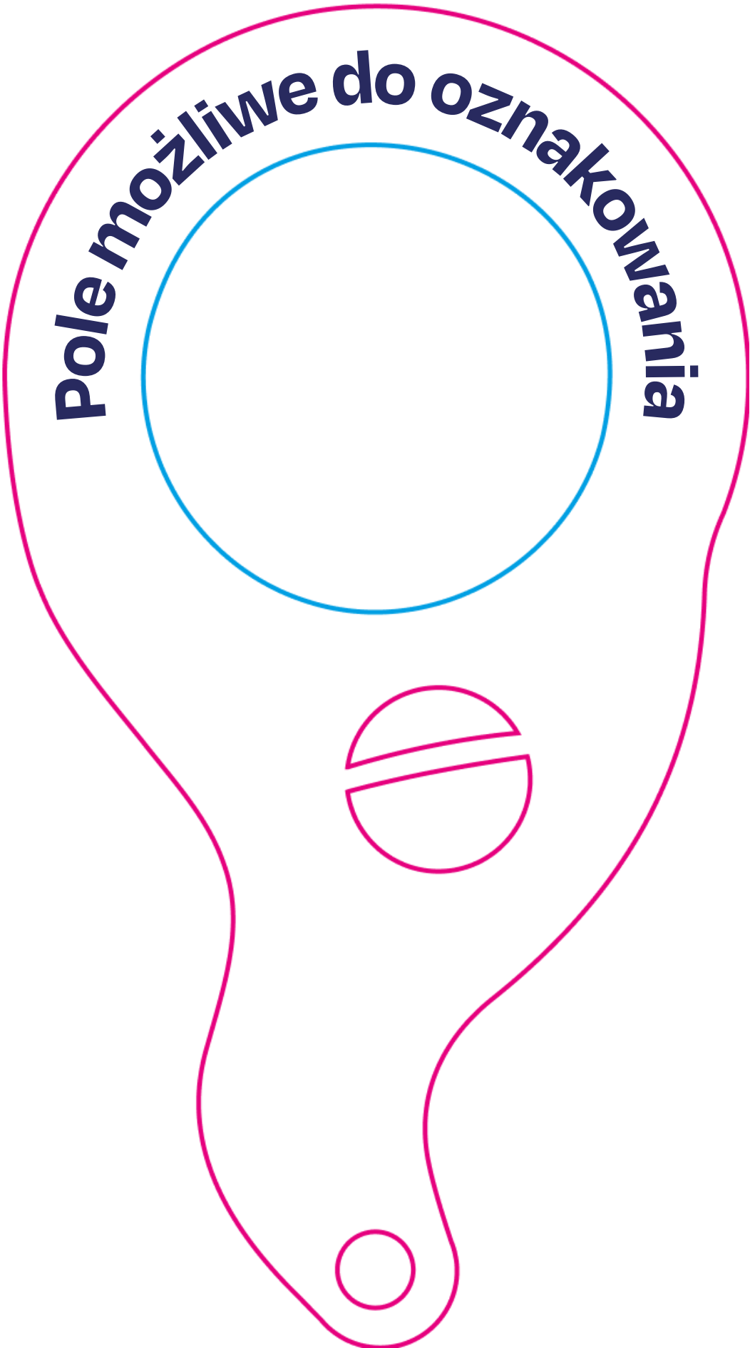 Personalizowany keyspinner pole znakowania