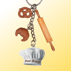 Brelok reklamowy 3D w kształcie chleba – personalizowany gadżet dla branży piekarniczej