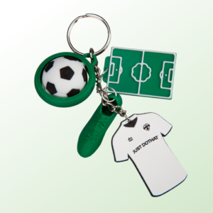 Brelok reklamowy 3D w kształcie piłki nożnej – indywidualny projekt
